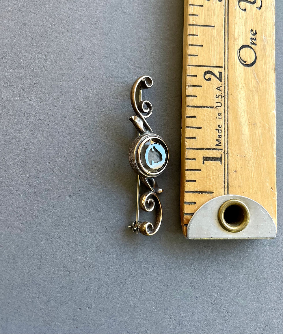 Thumbnail: Portia Smokey Intaglio Pin