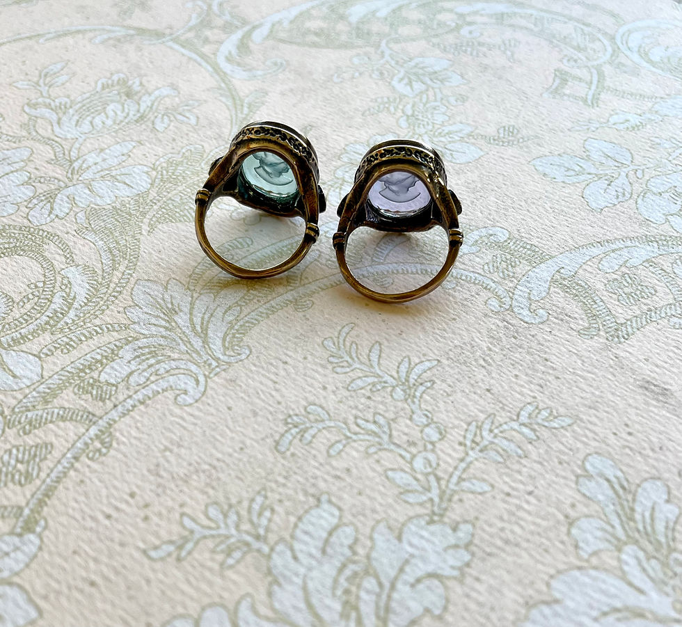Thumbnail: Aqua Intaglio Ring