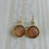 Thumbnail: Peach & Gold Intaglio Earrings