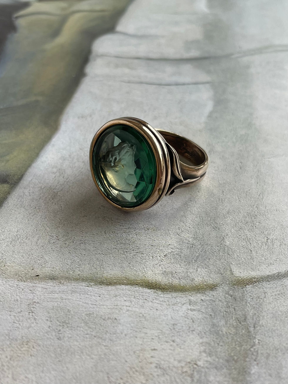 Intaglio Ring Tourmaline