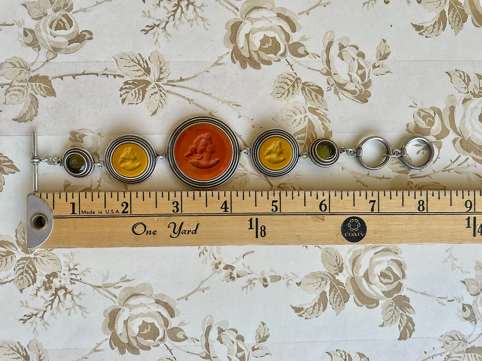 Thumbnail: Scala Multi Intaglio Silver Bracelet