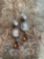 Thumbnail: Shell Cameo Clip On Earrings