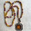 Thumbnail: Autumn Affair Jasper Madeira Intaglio Necklace ATPN127