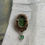 Thumbnail: Tourmaline Glass Beaded Intaglio Brooch