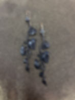 Thumbnail: Vine Earrings in Jet Plate