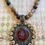 Thumbnail: Portia Rhinestone Intaglio Necklace