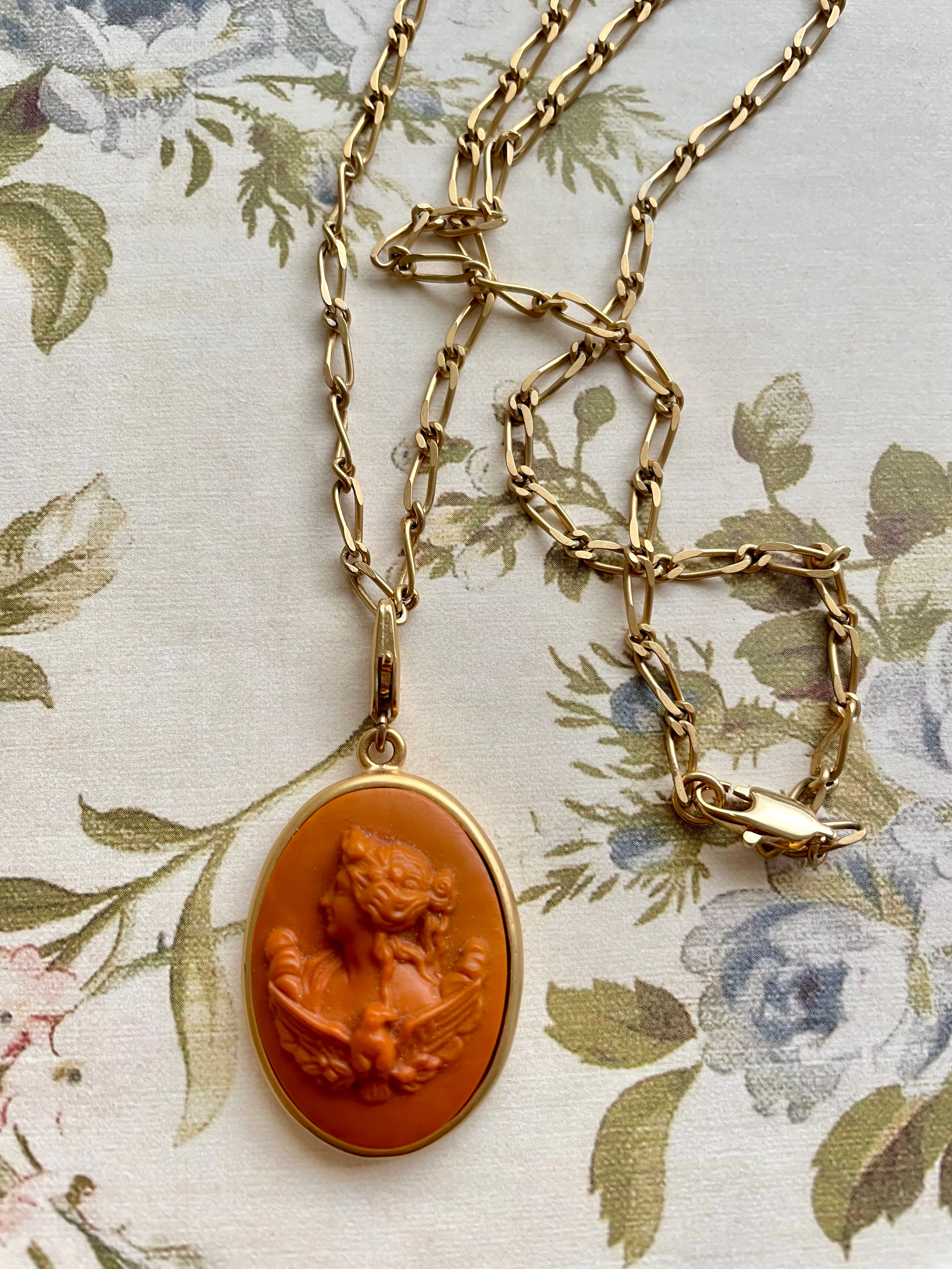 Aphrodite & Her Dove Cameo Removable Charm