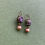 Thumbnail: Petite Aubergine Intaglio Earrings