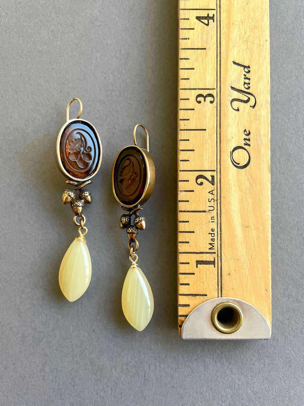 Thumbnail: Acorn & Agate Intaglio Earrings