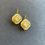 Thumbnail: Gold Plated Intaglio Earrings