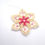 Thumbnail: Delicate Quilled Pink Paper Snowflake - Tree Ornament