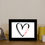 Thumbnail: Personalised A5 Love Heart Frame and Print