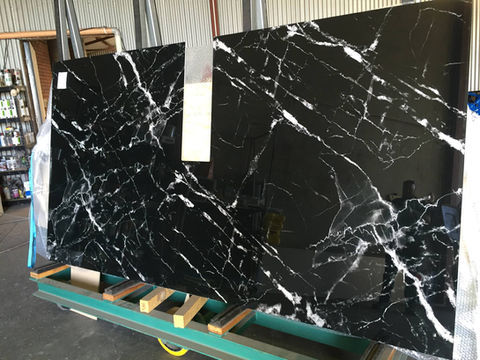 Custom printed glass splashback Bunbury WA kitchen installation
