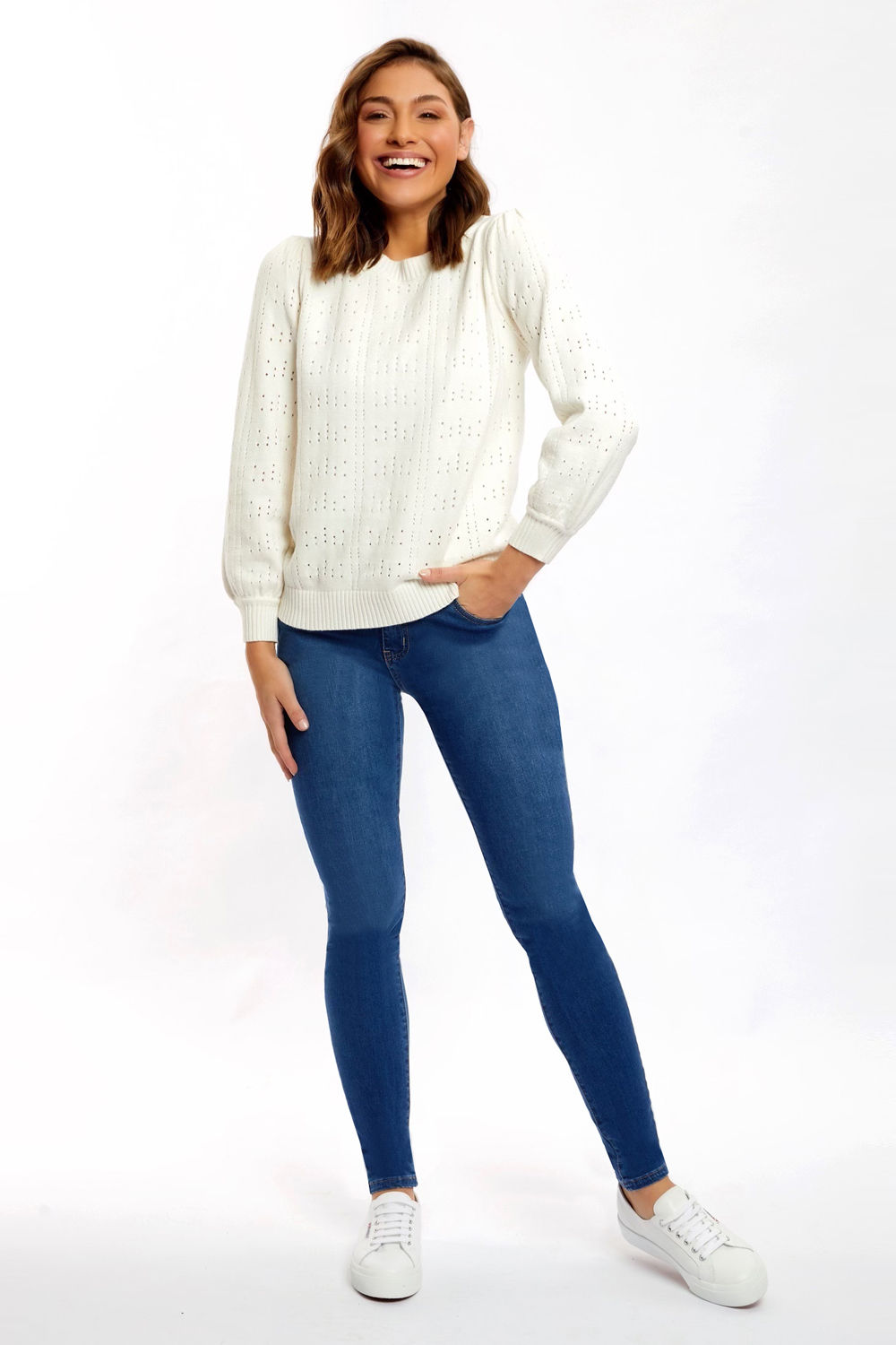 Ava knit jumper - cream