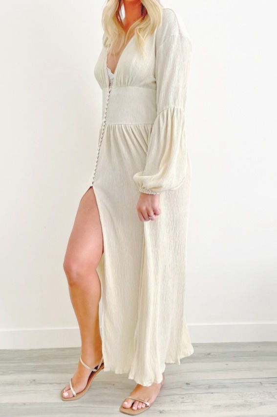 Thumbnail: Boho Dreams maxi dress - cream