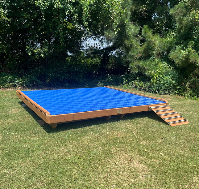Hustleline kennels 10x10 raised deck 
