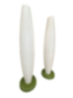 Thumbnail: Pair of Opaline Glass Floor Lamps 1970s