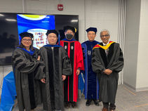 Junyu's Ph.D. commencement
