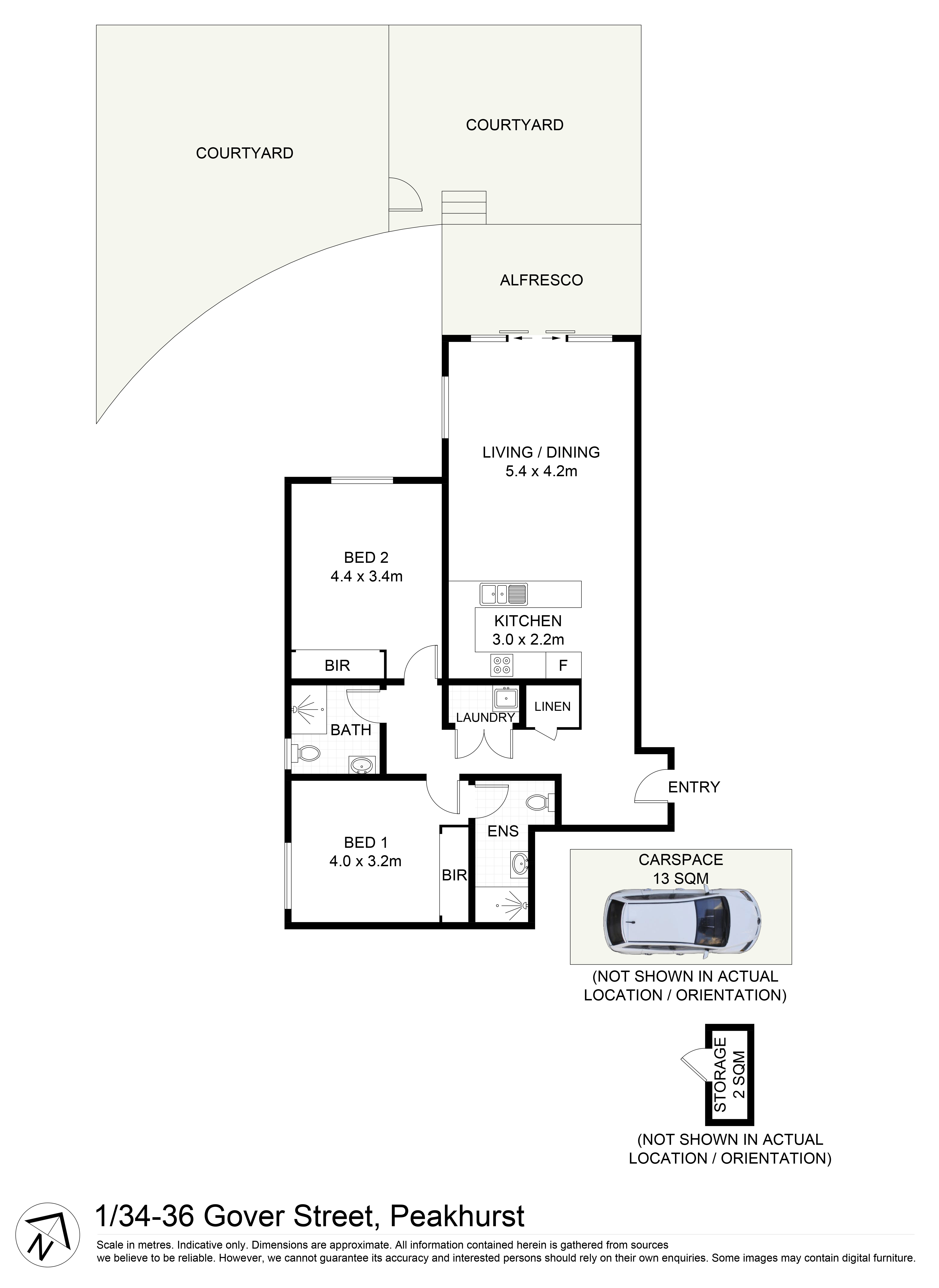 NORTH FACING GROUND FLOOR WITH COURTYARD