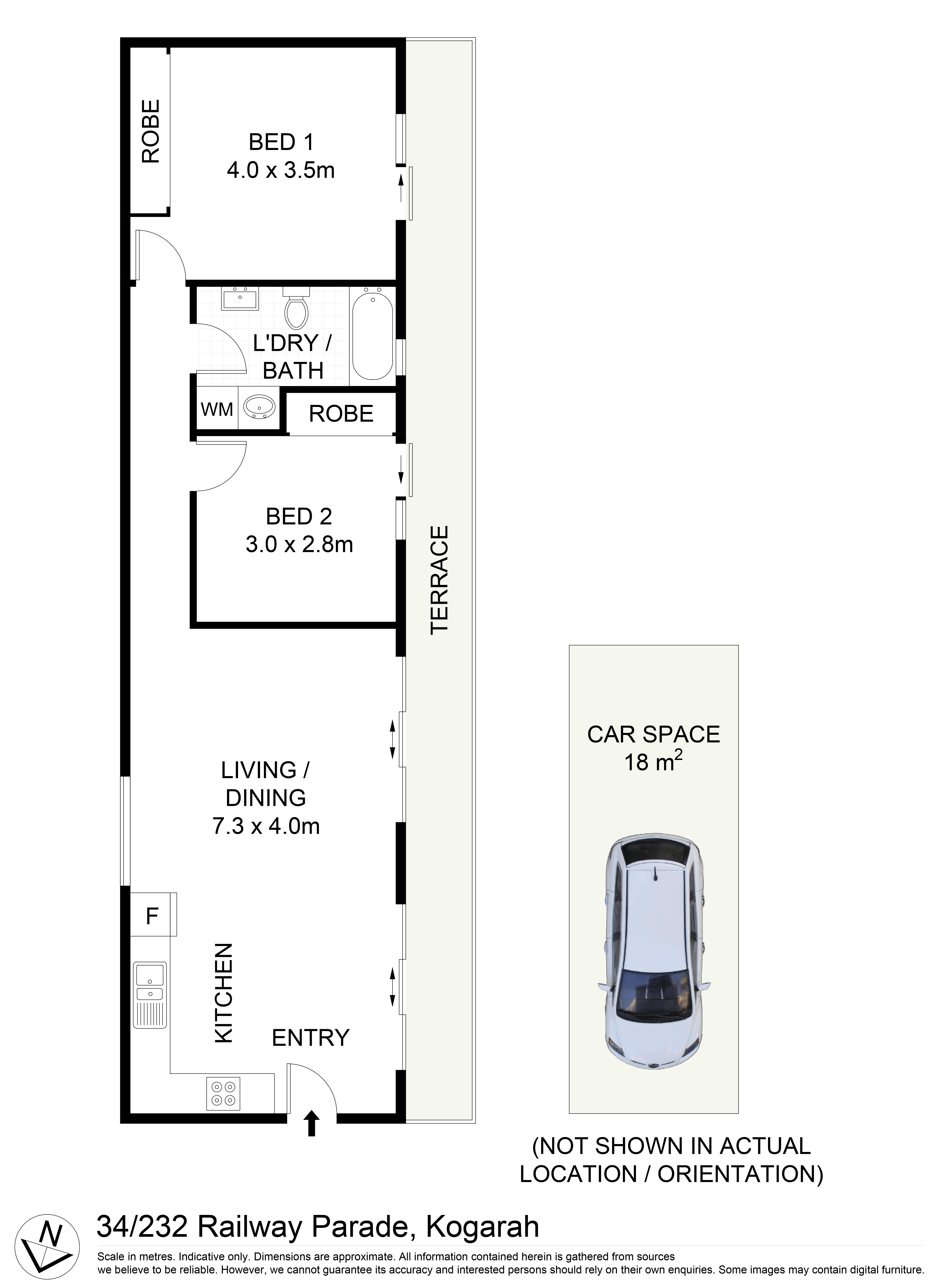 MODERN UNIT CLOSE TO ALL AMENITIES