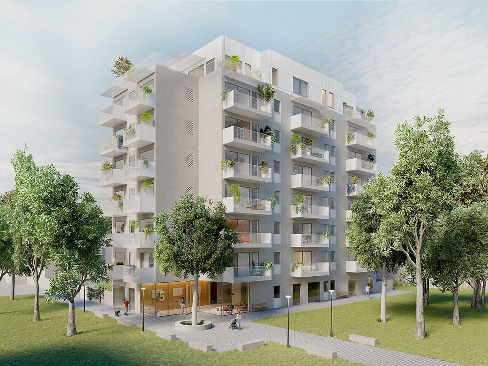 תמונת בניין בפרויקט דיור חדש ברחוב מריז'ין 9 תל אביב