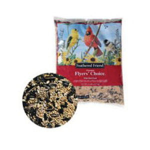 Thumbnail: FEATHERED FRIEND Flyers' Choice Wild Bird Food Mix, Premium, 16 lb Bag
