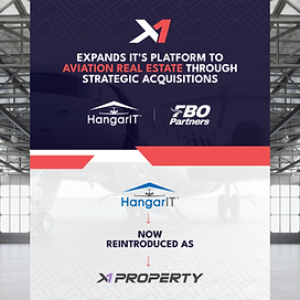 X-1 Expands Platform with HangarIT and FBO Partners Acquisitions and Strategic Alignment Across Aviation Infrastructure and Real Estate