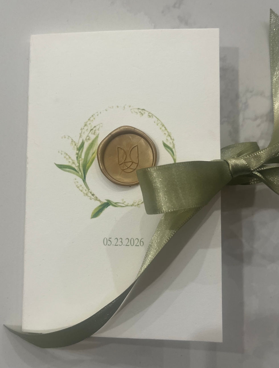 Thumbnail: Lily Of The Valley Wedding Invitation Suite quantity 25