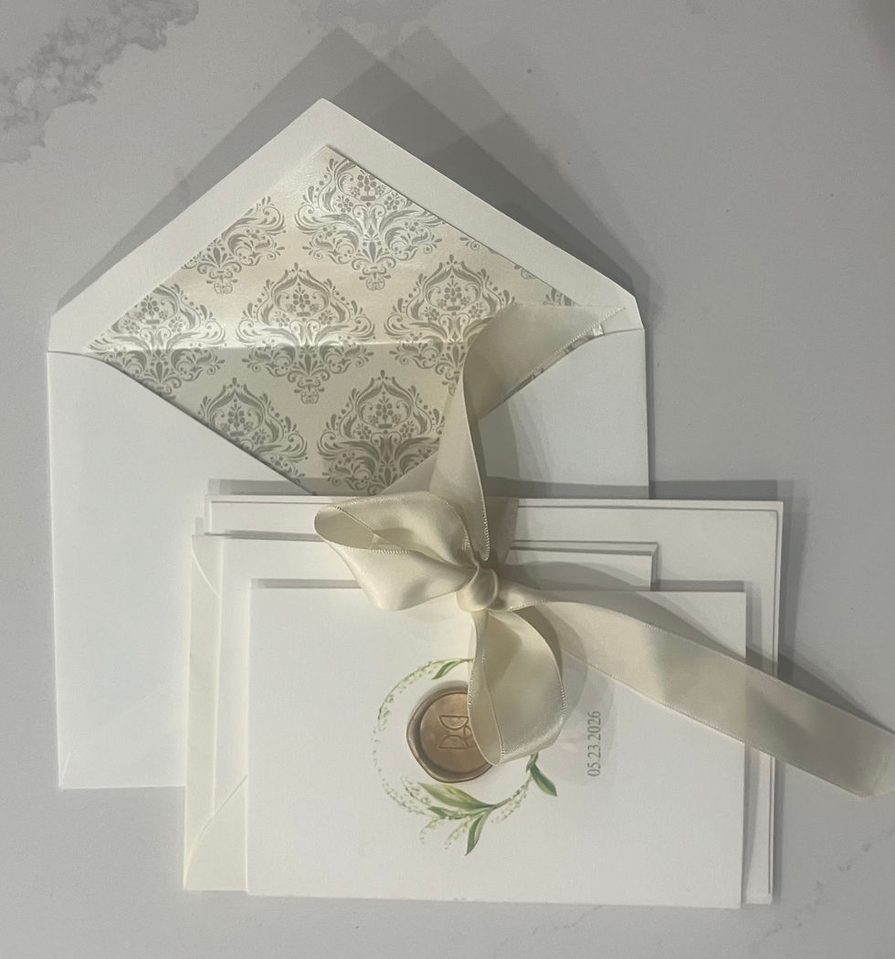 Thumbnail: Lily Of The Valley Wedding Invitation Suite quantity 25