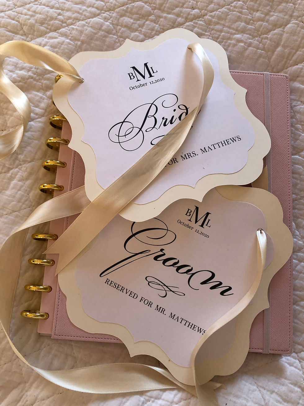 Thumbnail: Wedding Custom Reserved Seating Signs quantity 6