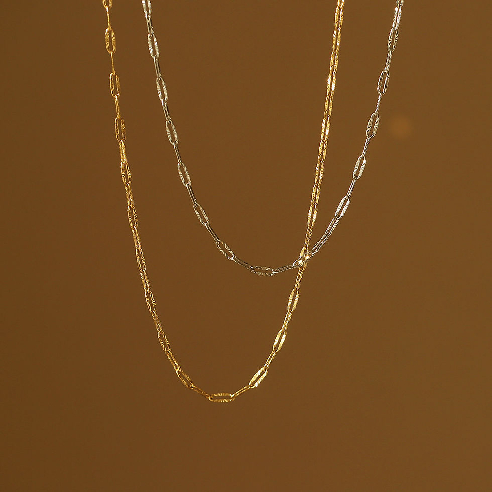 縮圖：Firwork paper clip dainty necklace
