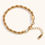 縮圖：Chic 18K Gold Plated Stainless Steel Bead Box & Paperclip Figaro Chain Bracelet