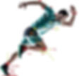 Image of man running and showing joint angles