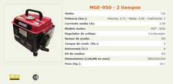 SENSEI MGE-950 2 TIEMPOS