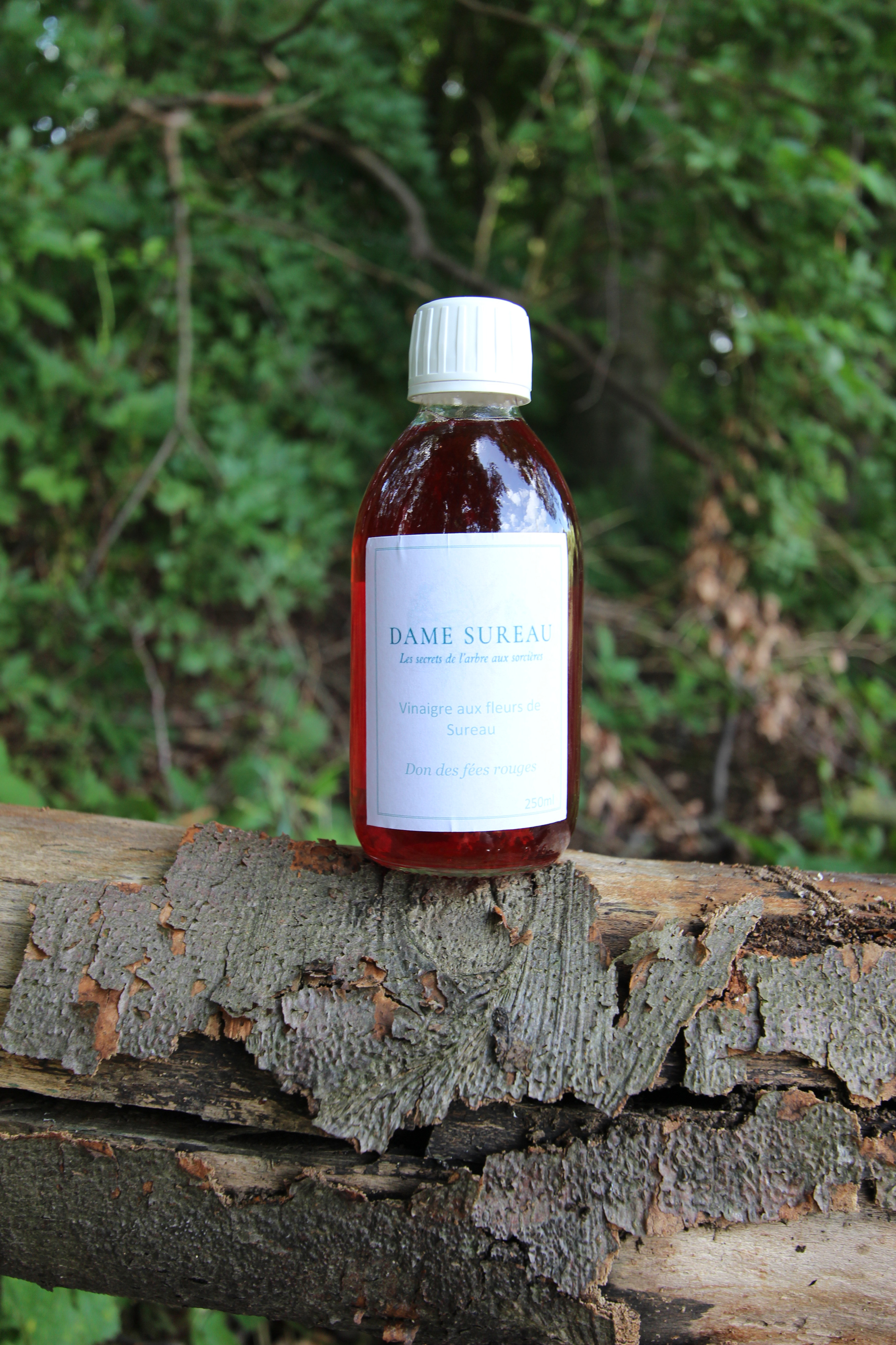 Vinaigre rouge aux fleurs de Sureau