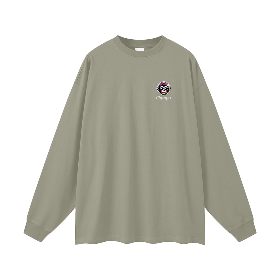 Thumbnail: Chimpa Oversized Unisex Long Sleeve T-Shirt