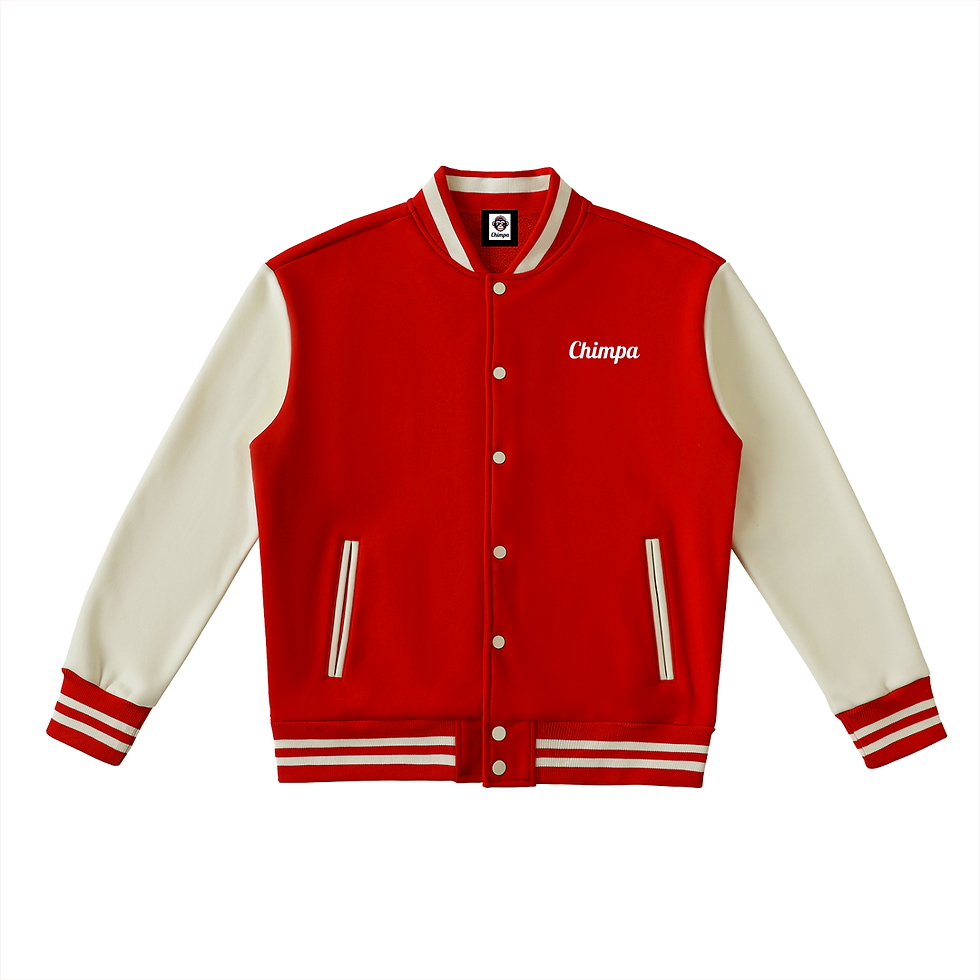 Thumbnail: Chimpa Two-Tone Fleeced Varsity Jacket