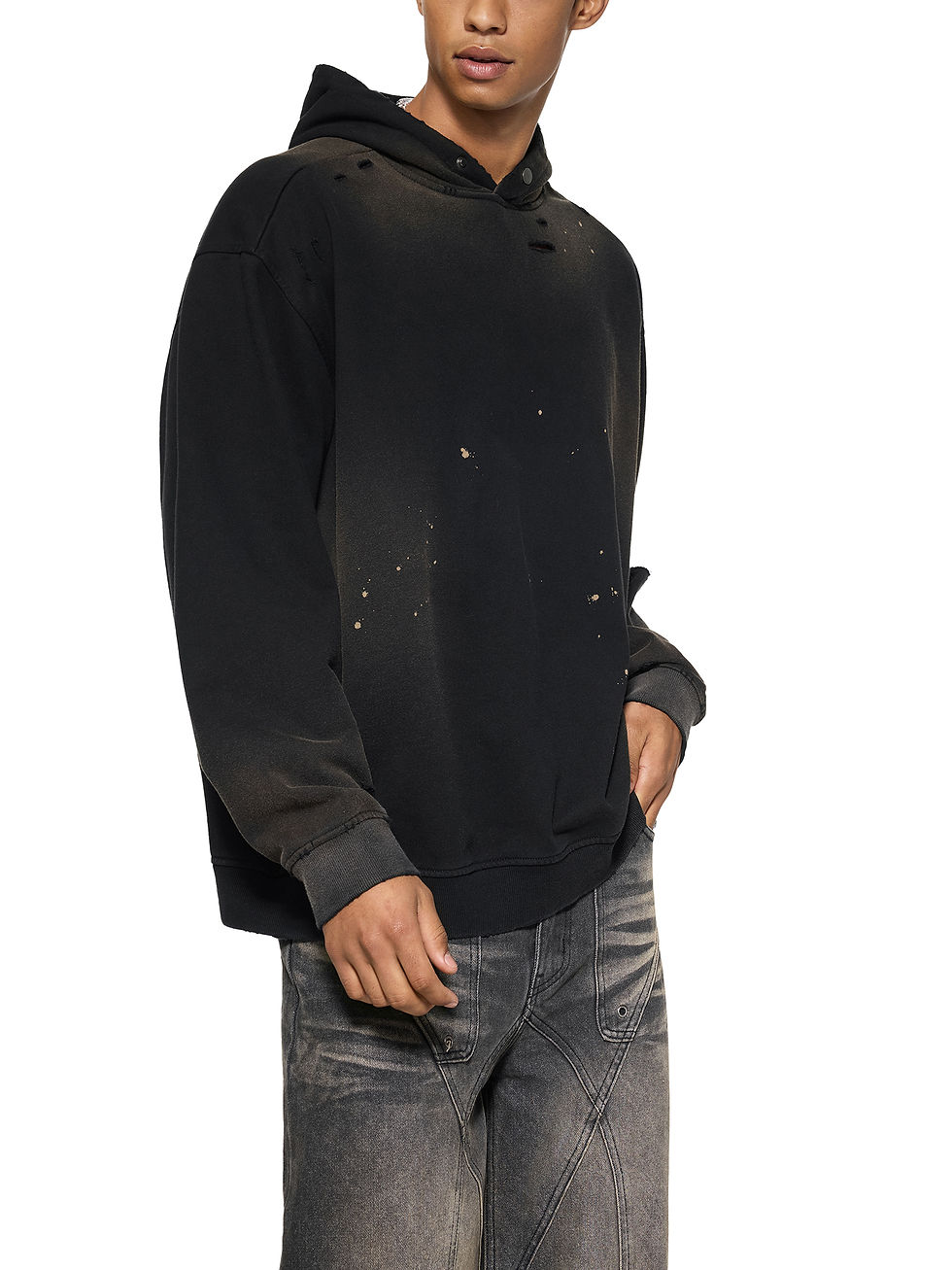 Thumbnail: Chimpa Sun Fade Frayed Fleece Hoodie