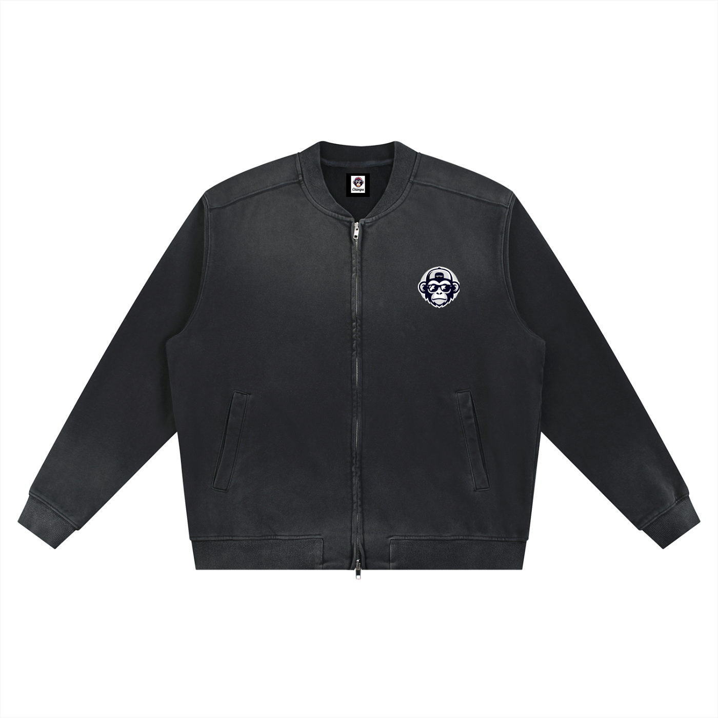 Chimpa Sun Fade Heavyweight Baseball Jacket