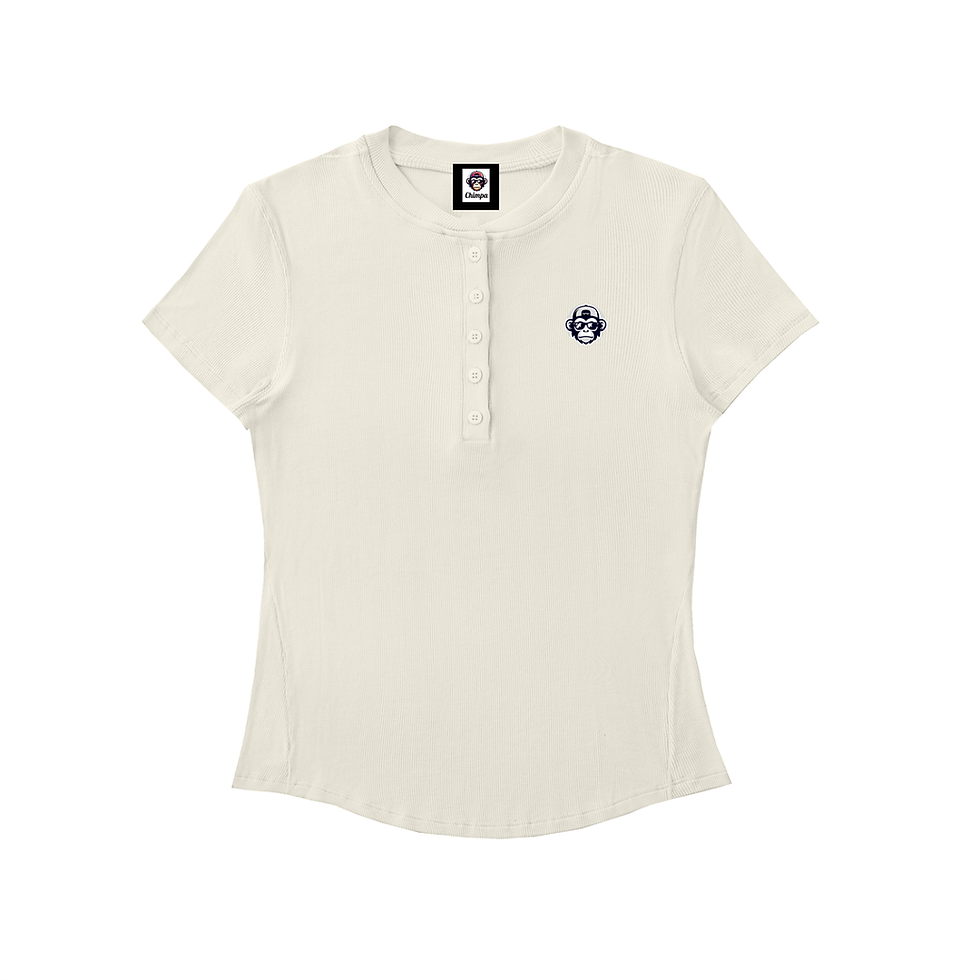 Thumbnail: Chimpa Modal Bodycon Henley Shirt