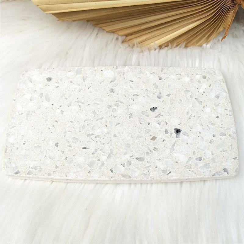 Bandeja Retangular Cimento Terrazzo Granilite