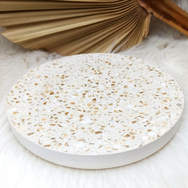 Miniatura: Base / Bandeja Centro de Mesa em Cimento Granilite