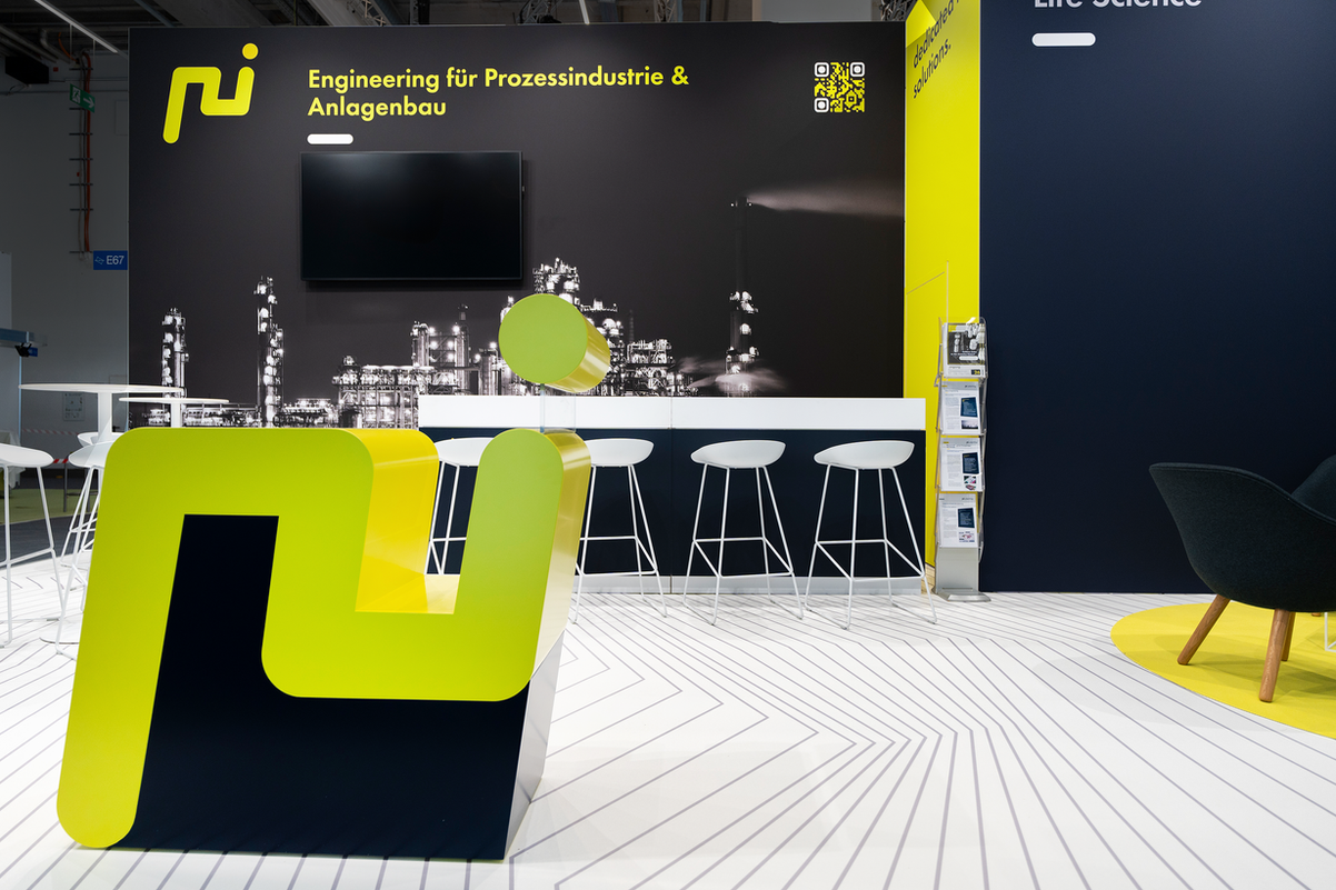 Messebauer in Frankfurt