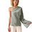 Thumbnail: One Shoulder Pleated Blouse Khaki