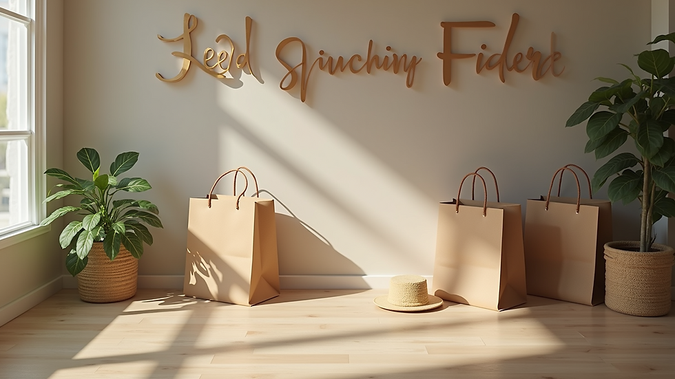 Eye-level view of a well-organized Shopify store layout