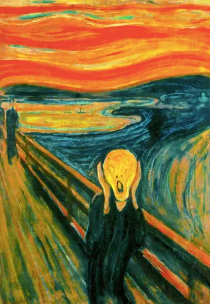 "THE SCREAM"
by  Edvard Munch