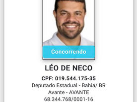Leo de Neco tem candidatura deferida, 16 contas aprovadas e um legado de trabalho e resultados.