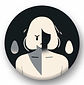 Pin representando ansiedade