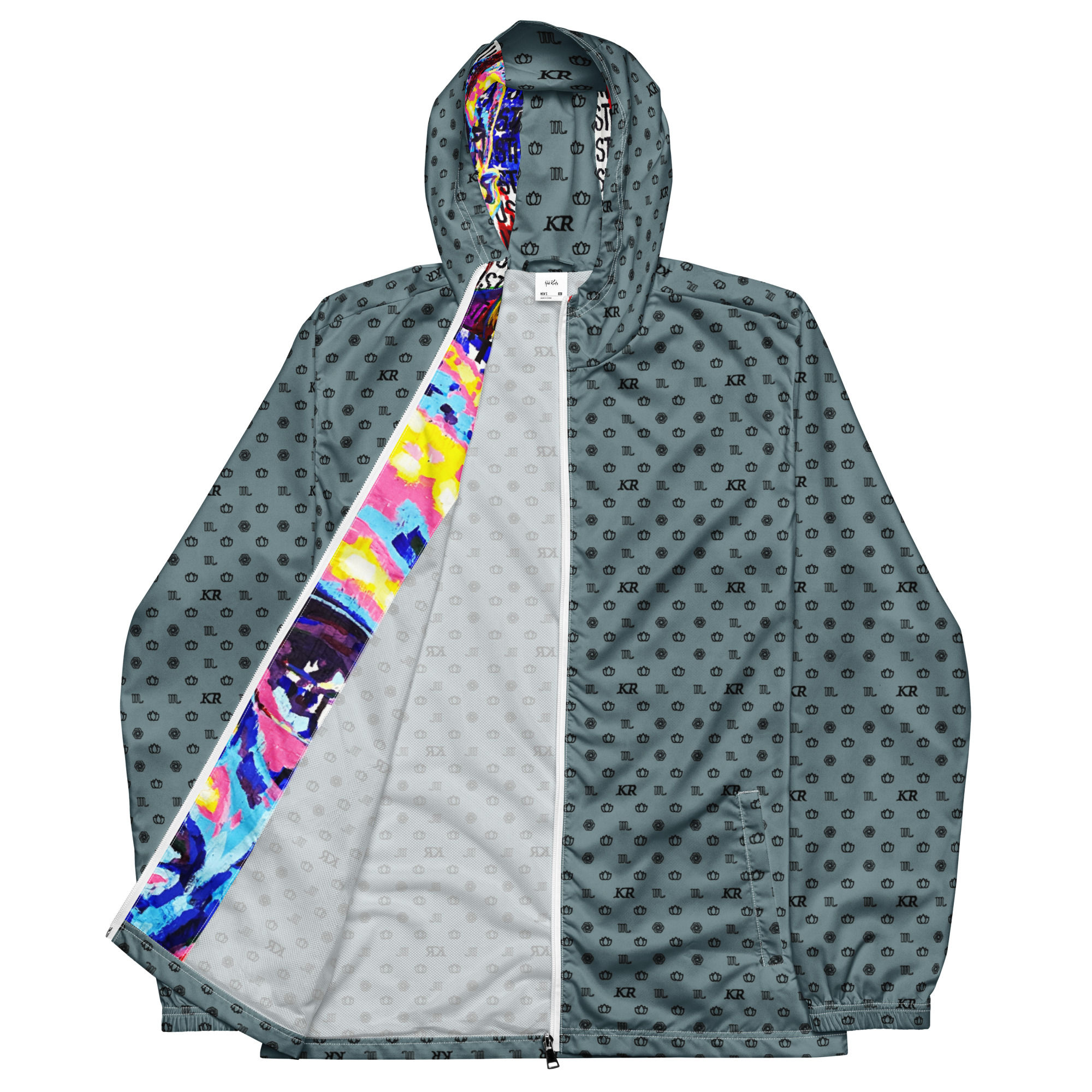 "MALCOM" SCORPIO MONOGRAM DESIGNER WINDBREAKER