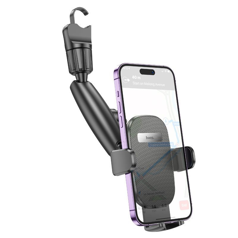 Thumbnail: Hoco H17 Waves Rearview Mirror Car Holder - Black(10011780)